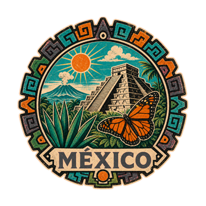 Pegatina oficial de México